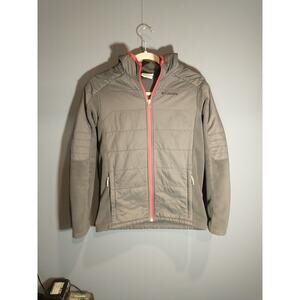 Columbia Grey Fleece Jacket Size Large 14/16 Gray Youth